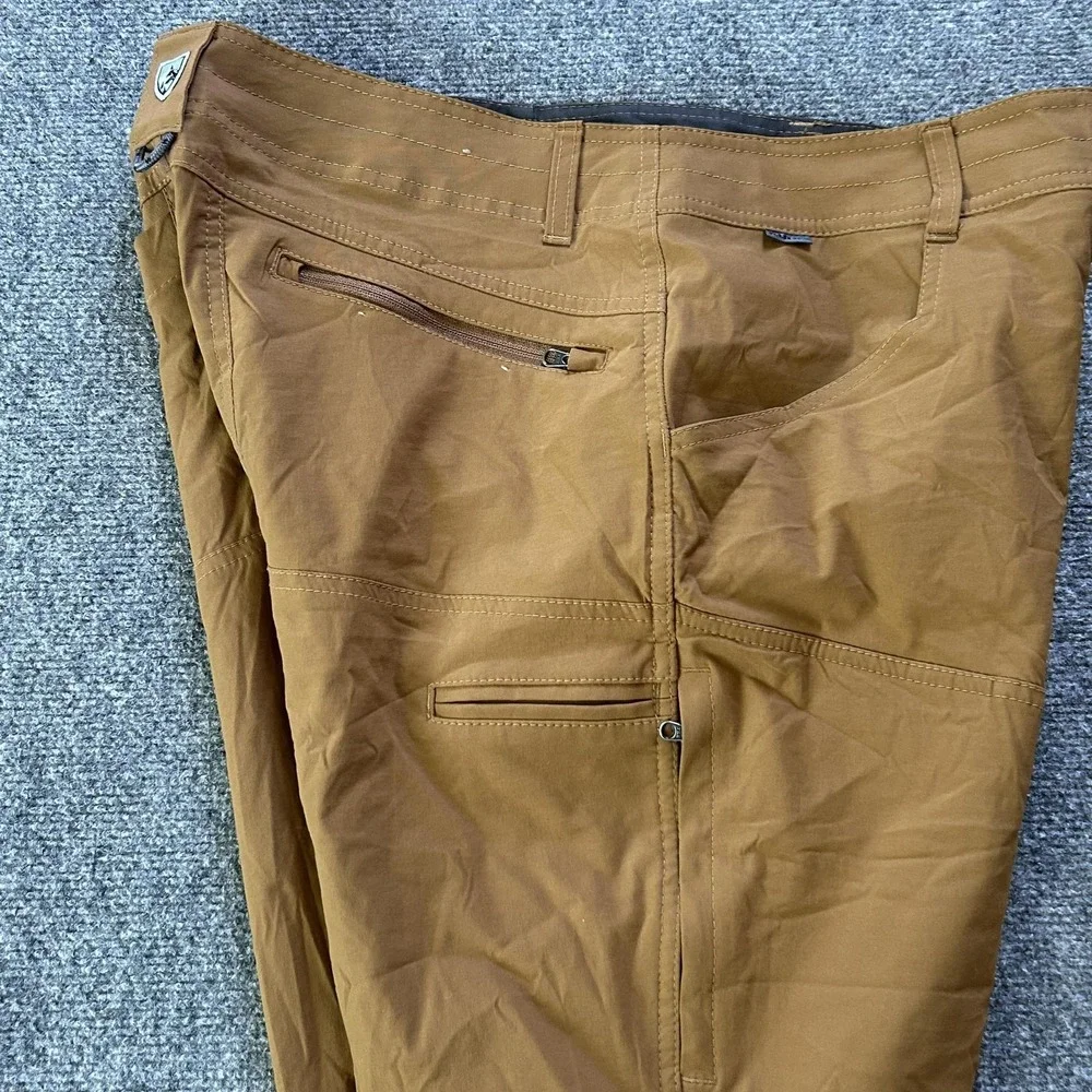 Kuhl Renegade Pants Mens 34x30 Brown Hiking Trail Stretch Outdoor Nylon - Picture 15 of 16